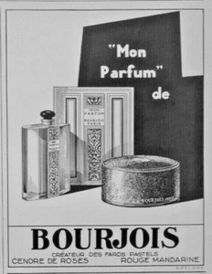 PUBLICITÉ DE PRESSE 1926 MON PARFUM DE BOURJOIS - Picture 1 of 1