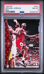 1994 Upper Deck SP Basketball Michael Jordan Red #MJ1 PSA 8 - Picture 1 of 2