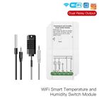 Smart Temperature Humidity Switch Module Sensor Dual Relay Output Controller