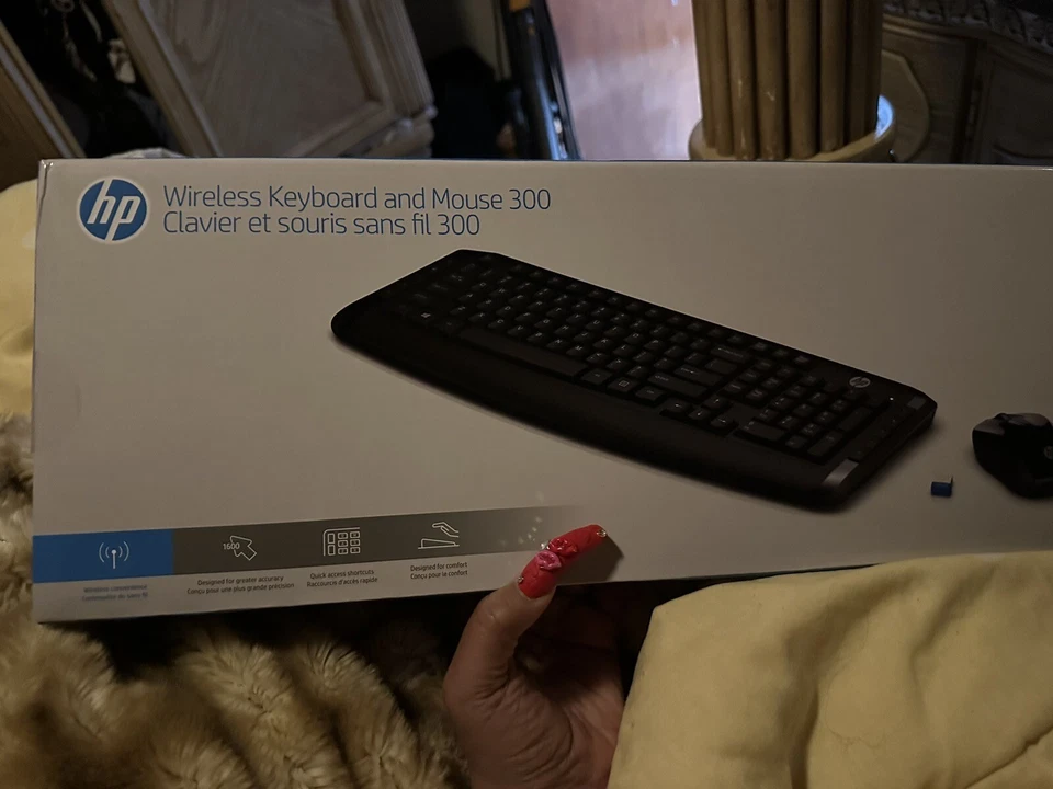 NEW HP 300 3ML04AA#ABL Wireless Keyboard And Mouse - USB 2.40 GHz Black 1600 dpi - Image 1 of 1