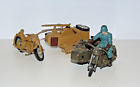 Britains Deetail WWII / WW2 German Motorcycle Sidecar + Sidecar + Dispatch bike