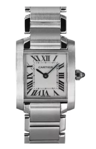 Cartier Tank Francaise 20X26mm W51008Q3 Stainless Steel Women's Watch - Picture 1 of 1