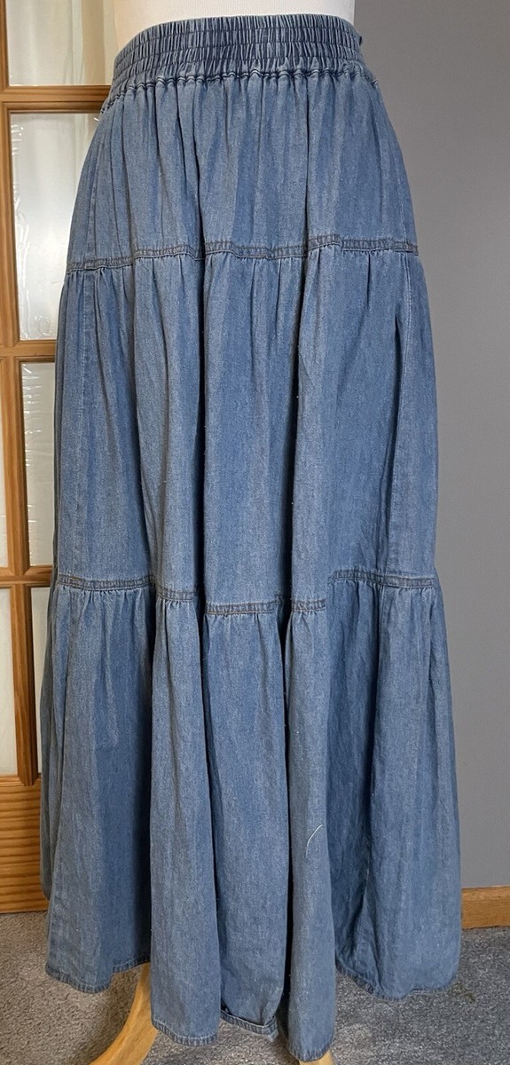 ameri DENIM TIERED SK