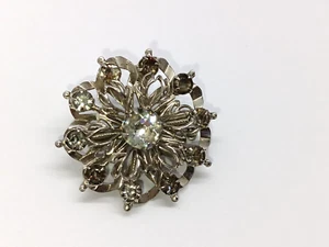 Vintage Woman's Jewelry Brooch Pin Flower Costume Circular - Picture 1 of 11