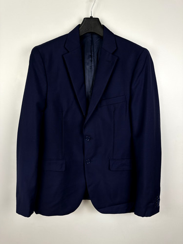 Blazer uomo Acne Studios Drifter J Pw lana tre bottoni blu giacca taglia 50