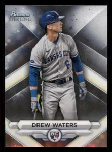 2023 Bowman Sterling Rookies #BSR16 Drew Waters - Picture 1 of 2