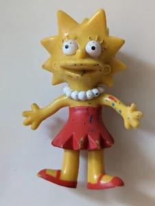 Vintage 1990 The Simpsons Lisa Simpson Bendy Bendable 3" Toy Figure JESCO - Bild 1 von 6