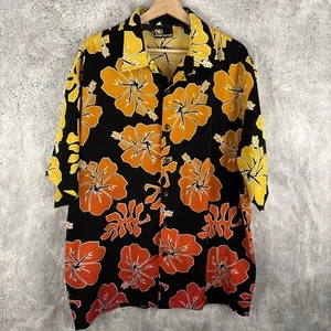 Street Culture Shirt Men's XL Tropical Floral Hawaiian Button Up Shirt - Picture 1 of 5