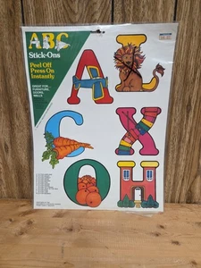 Vintage 1979 Family Bazaar ABC Stick-Ons Aufkleber alle 26 Buchstaben - Bild 1 von 5