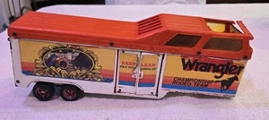 1:25 Diecast Vintage Model Wrangler Rodeo Team Truck Trailer Ertl Rare - Picture 1 of 14