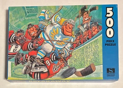 BREAKAWAY Jigsaw Puzzle [NEW] 500 Pieces 15" X 18" Hockey Standard Publishing - Image 1 of 4
