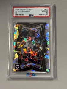 2024-25 Select Premier League Lucas Bergvall Field Level Ice Psa 10 - Bild 1 von 2