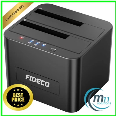 USB3.0 Dualschacht Dockingstation | Offline-Klonen | 24TB - Bild 1 von 4