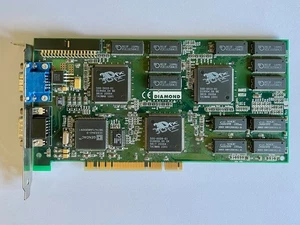 Diamond Monster 3D II PCI 8MB 3DFX Voodoo 2 Card Rev E P/N 23150105-008 - Afbeelding 1 van 5