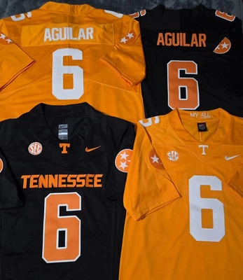 Joey #6 Aguilar YOUTH Stitched Jersey Orange/Black