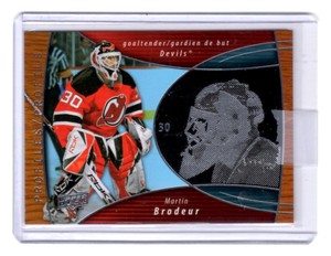 08/09 UD McDonald's Profiles MARTIN BRODEUR New Jersey Devils #PRO7 BV$15
