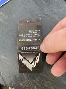 Matchbook Cover - Power Play Cleveland OH Video Games Diner - Picture 1 of 5