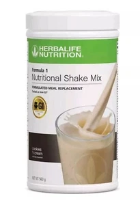 Herbalife Formula 1 Nutritional Shake Cookies And Cream - Picture 1 of 1