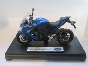 2017 SUZUKI GSX-S 1000F 1-18 SCALE WELLY MOTORCYCLE MODEL - Picture 1 of 2