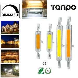 1X 10X 20X Dimmable LED COB R7S Glass Tube Light 7W 12W 15W 25W 78mm 118mm 220V - Picture 1 of 16