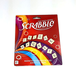 Scrabble Fridge Magnets Crossword Game Magnetic Refrigerator Tiles NOS 2012