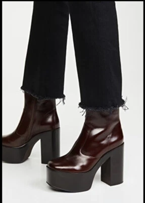 JEFFREY CAMPBELL Botas de Plataforma de Cuero Marrón México Talla 11 EE. UU. Foto 1 de 4