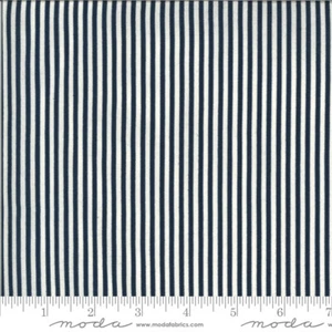 American Gathering Stripe Navy Primitive Gatherings for Moda 1/2 Yard - Picture 1 of 1