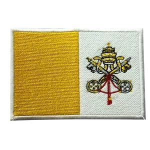 Vatican City Country Flag Patch Iron On Patch Sew On Badge Embroidered Patch - Foto 1 di 1