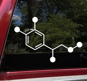 Adrenaline Molecular Compound Vinyl Decal V2 Chemical Structure Die Cut Sticker - Picture 1 of 5
