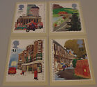 350yrs of Royal Mail Postal Service Set 4 PHQ 85 cards & Stamps FDI/SHS Postmark