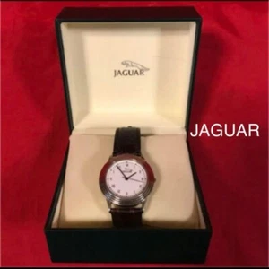 JAGUAR Silver Dial Brown Crocordile Embossed Strap Analog Quartz Men's Watch - Picture 1 of 8