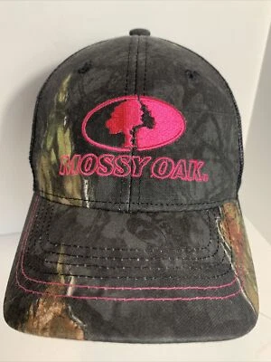 Mossy Oak Rosa/Marrón Gorra de Béisbol Ajustable Correa Excelente Estado Foto 1 de 4