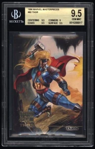 1996 Marvel Masterpieces #82 THOR Avengers BGS 9.5 Gem Mint POP 2 - Picture 1 of 2