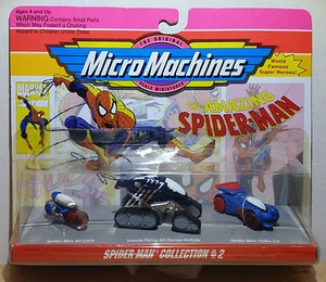 VINTAGE 1993 MICRO MACHINES SPIDER-MAN SAMMLUNG #2 VON GALOOB NEU IN VERPACKUNG - Bild 1 von 3