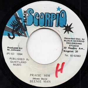 BEENIE MAN praise him BLACK SCORPIO RECORDS. - Picture 1 of 1