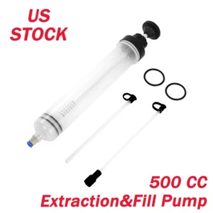 500CC Automotive Fluid Extraction Filling Syringe Transfer Liquid Pump Extractor - Picture 1 of 7