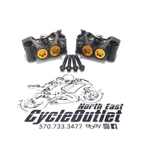 2008 08-16 YAMAHA YZF R6 OEM RIGHT LEFT FRONT BRAKE CALIPERS CALIPER SET *READ - Picture 1 of 14