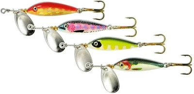  Zebco Pro Blade Spinner 5gr./6cm und 9,5gr./8cm 4Dekore Barsch, Groß-Forellen - Bild 1 von 4