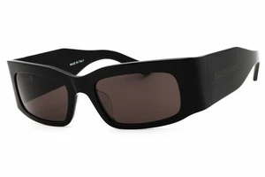 BALENCIAGA BB0328S 001 Sunglasses Black Frame Gray Lenses 56mm - Picture 1 of 4