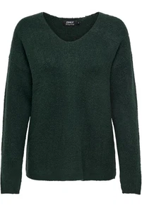 ONLY Women's Camilla Jumper Long Sleeve V Neck Scarab Green Large BNWT - Picture 1 of 5