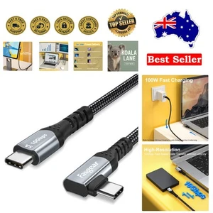 1.8m Nylon Braided USB-C Cable: Fast 100W Charge & Video Quality - Picture 1 of 8
