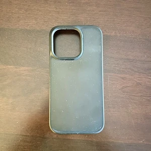 Torras Shockproof iPhone 14 Pro Hülle, Translucent Matte Hard Black - Bild 1 von 3