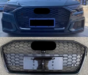 For 2019-2023 Audi A6 S6 C8 RS6 Style Front bumper mesh Honeycomb Grille grill - Bild 1 von 5