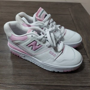New Balance 550 BBW550BD Unisex Women 5.5 Shoes White Bubblegum Pink Sneakers - Picture 1 of 8