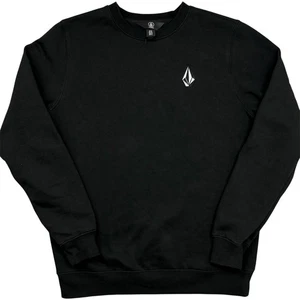 Volcom Black Pullover Jumper Sweater Womens Size XL 16 AU (14Y) Embroidered Logo - Picture 1 of 13