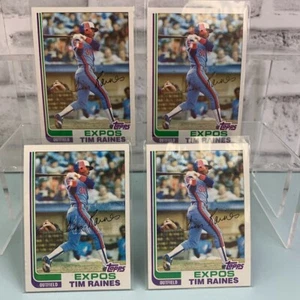 1982 Topps Baseball Tim Raines #70 4 Card Lot - Picture 1 of 6