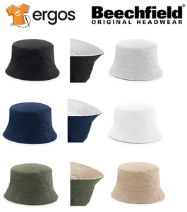 BEECHFIELD Cappello REVERSIBILE Hat Modello Pescatore Due Colori Unisex B686 - Picture 1 of 17