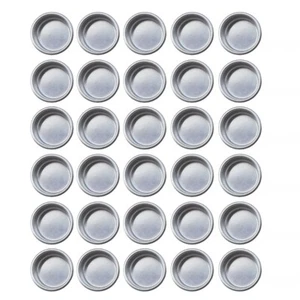 30Pcs Empty Tins Jar Cups for Maker Tealight Round Container Mold - Picture 1 of 8