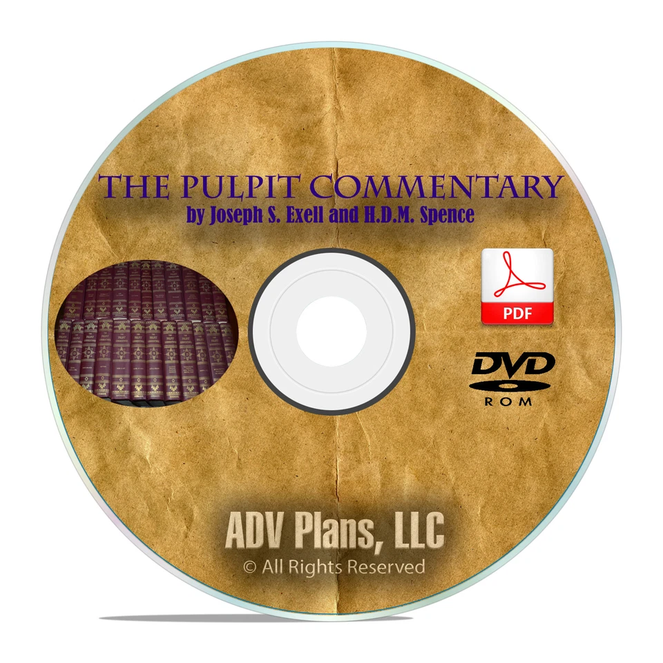 The Pulpit Commentary, All 23 Volumes, Joseph Exell and HDM Spence CD DVD F02 Foto 1 de 1