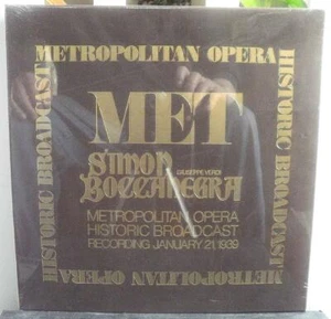 Verdi Simon Boccannegra Metropolitan MET Opera Recorded Jan 21,1939 SEALED MINT - Picture 1 of 2